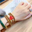 Vòng tay trầm hương tốc thường 6li 108 hạt thật từ Quảng nam mix charm hồ ly đá sơn ngọc-An yên may mắn.