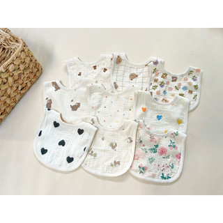 Yếm xô muslin 4 lớp cho bé trai gái, yếm ăn dặm cho bé
