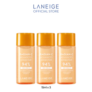 Bộ 3 Tinh chất dưỡng sáng da Laneige Radian-C Advanced Effector 15ml x 3