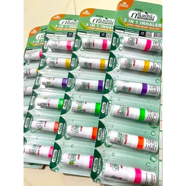 (Chính Hãng) Ống Hít Thông Mũi 2in1 Green Herb Thái - 1 Ống