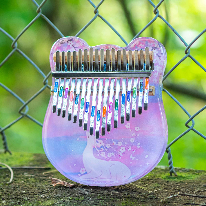 Kalimba Pha Lê Trong Suốt - Kalimba Đầu Hươu HP-02 - Tặng Full Phụ Kiện