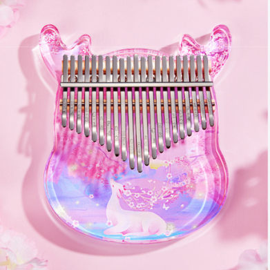 Kalimba Pha Lê Trong Suốt - Kalimba Đầu Hươu HP-02 - Tặng Full Phụ Kiện