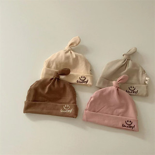 Mũ/ nón củ tỏi Lucky cho bé từ sơ sinh vải cotton mềm mịn phong cách Hàn Quốc