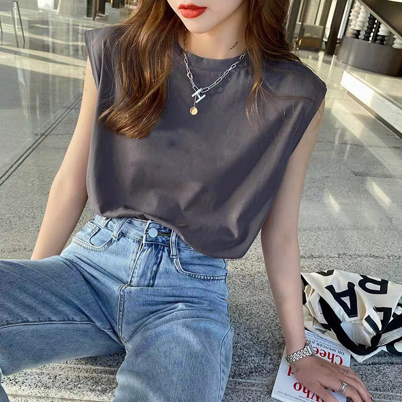 [Màu mới] Áo Thun Nữ Sát Nách YULY, áo phông sát nách Tanktop chất 100% cotton trơn dáng rộng
