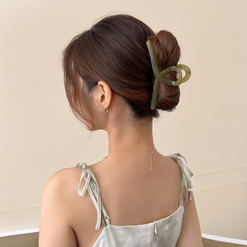 Kẹp Tóc Càng Cua Dạng Xoắn Bóng Cỡ Lớn 13cm Nhiều Màu Dễ Thương Phong Cách Hàn Quốc Phụ Kiện Tóc Nữ