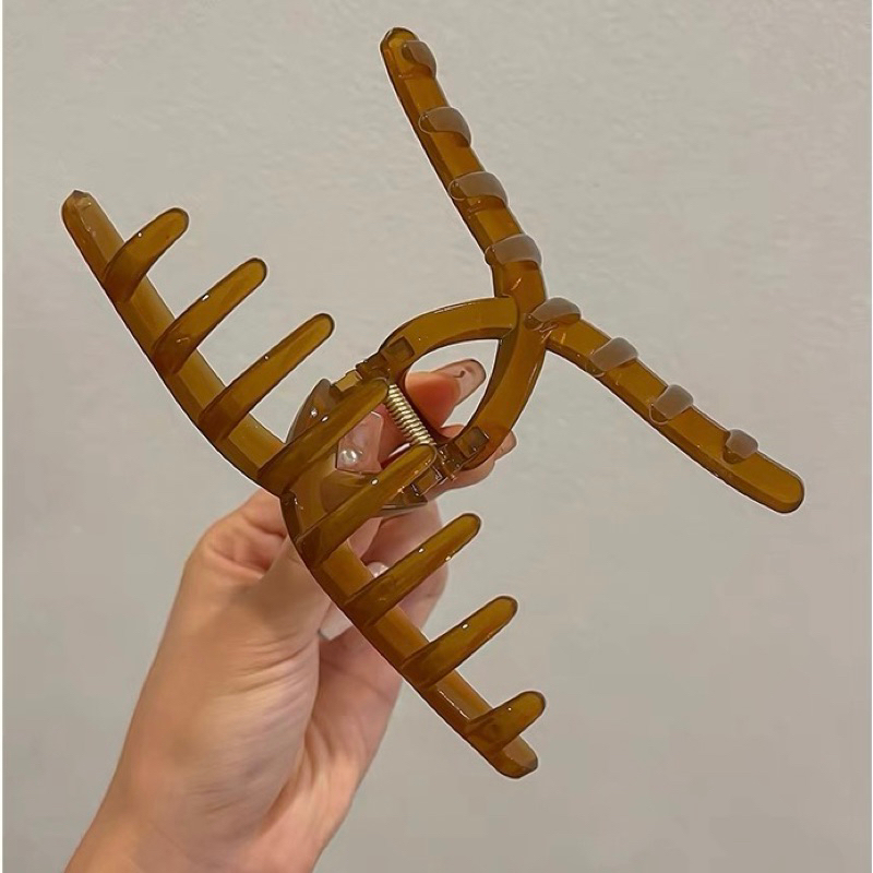 Kẹp Tóc Càng Cua Dạng Xoắn Bóng Cỡ Lớn 13cm Nhiều Màu Dễ Thương Phong Cách Hàn Quốc Phụ Kiện Tóc Nữ