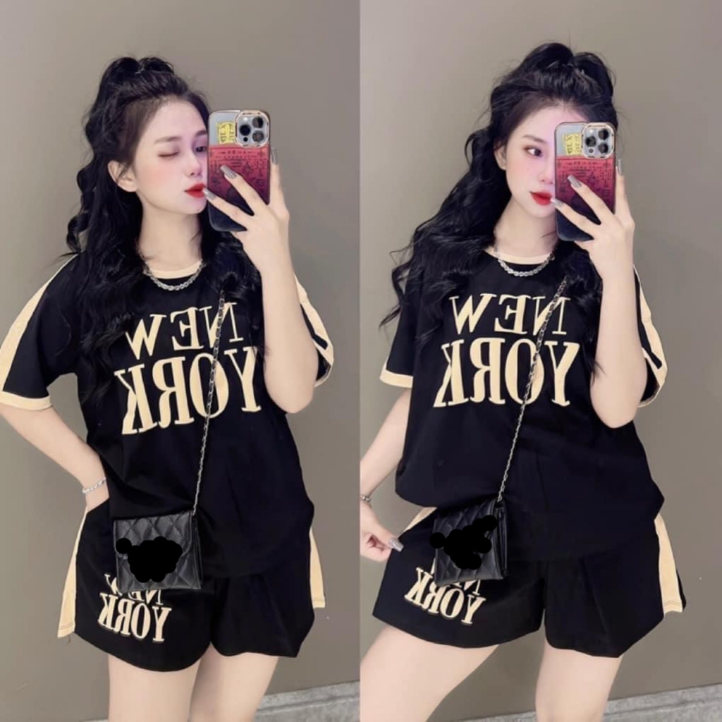 Set đồ bộ đùi thun cotton mặc nhà-NEW