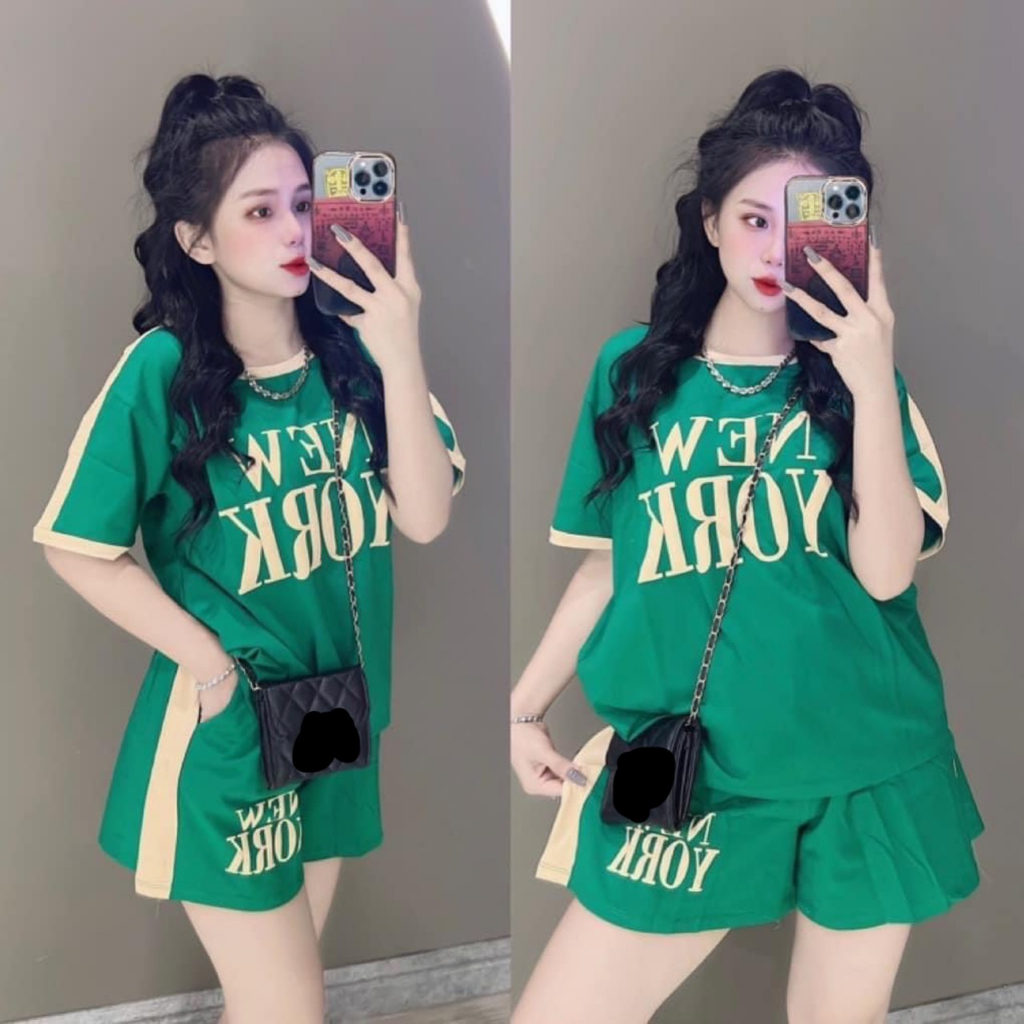Set đồ bộ đùi thun cotton mặc nhà-NEW