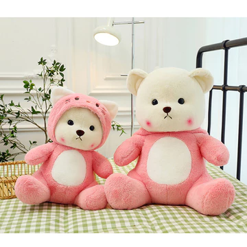 🔥Lena Teddytales!🔥gấu bông Gấu Dâu Cosplay - Gấu bông Lena Bear mặc áo cosplay Gấu Dâu Lotso, Gấu Lena Sang Trọng