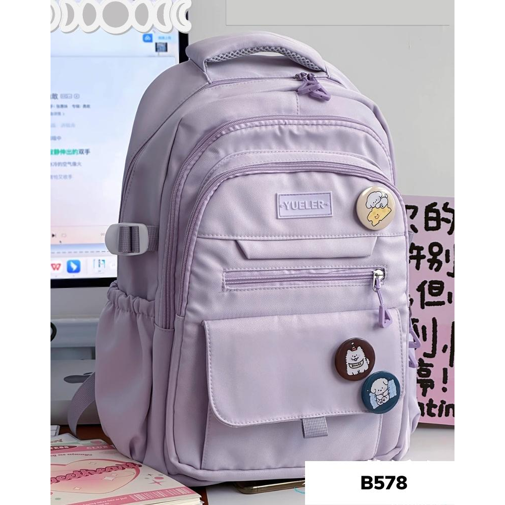 Balo đi học thời trang phong cách hàn quốc basic cho học sinh cấp 2 , cấp 3 B578 gaga store