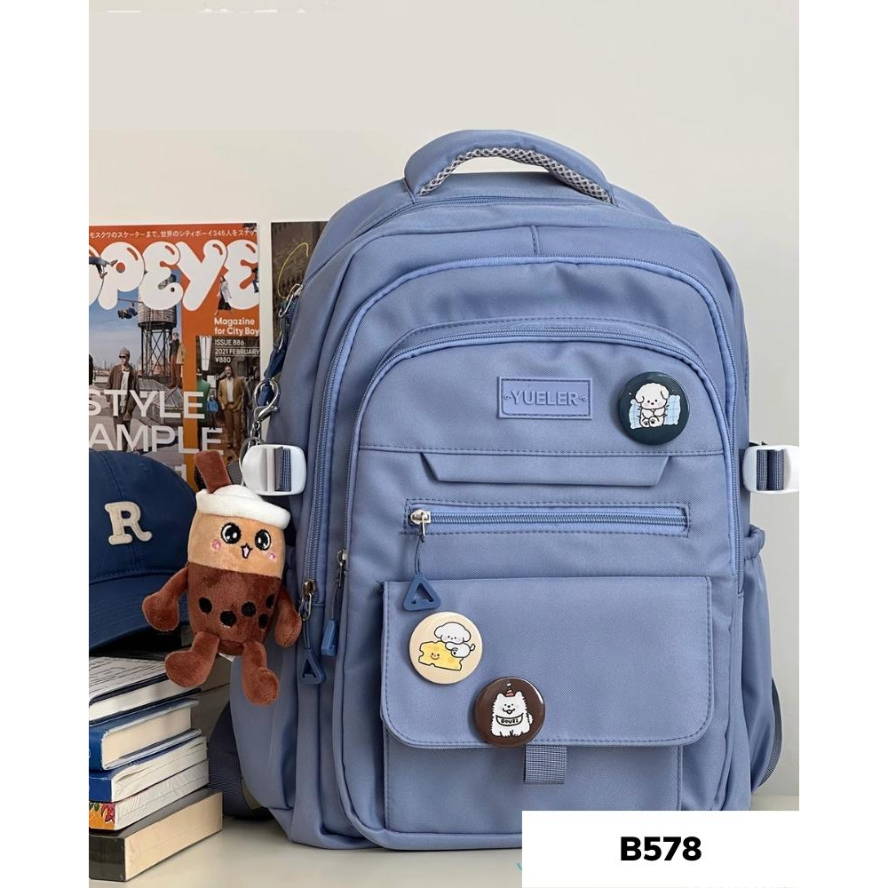 Balo đi học thời trang phong cách hàn quốc basic cho học sinh cấp 2 , cấp 3 B578 gaga store