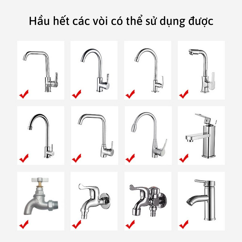 [RẺ VÔ ĐỊCH] Vòi Rửa Bát Vòi Xịt Tăng Áp Bồn Rửa Bát Xoay 360 Độ 3 Chế Độ Nước