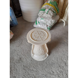 Khuôn đúc chân đôn tròn cao 45cm mặt 28cm vừa làm đôn, vừa làm ghế ngồi kèm tấm đáy có rãnh xoay chất liệu nhựa abs dày