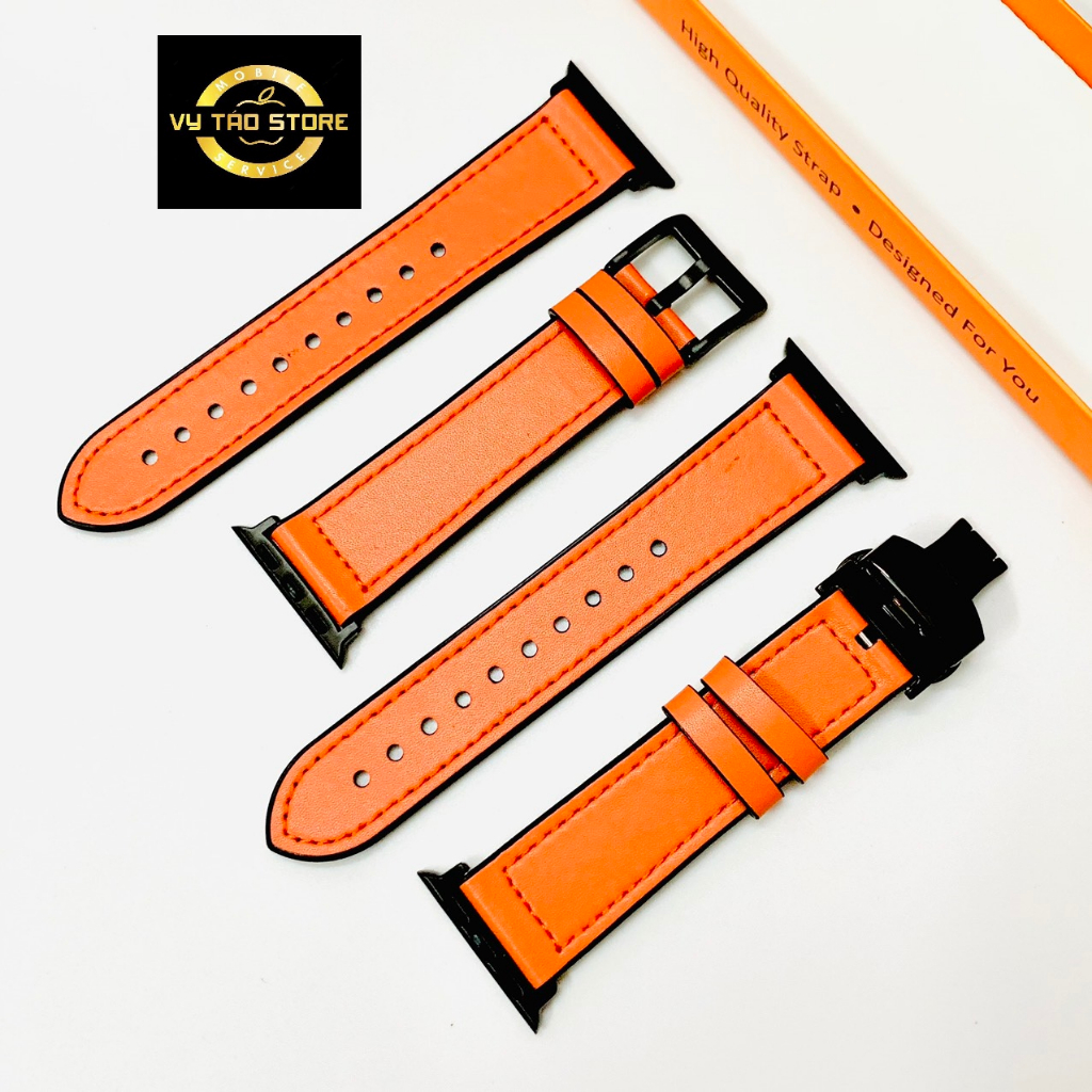 Dây Da Dành Cho AW Series 1 2 3 4 5 6 7 SE Đủ Size 38 40 41 42 44 45mm