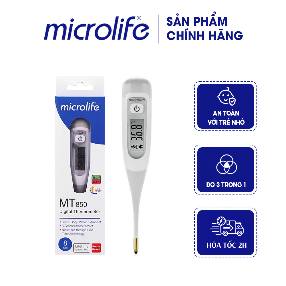 Ảnh Nhiệt kế điện tử đầu dẻo Microlife MT850, bảo hành trọn đời - 01 chiếc 2