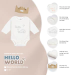 Set Đồ Sơ Sinh, Quà Tặng Cho Bé Cao Cấp 12 Chi Tiết BU Baby Chính Hãng (kèm hộp, túi, thiệp) GBB600000 — ảnh 6