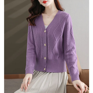 [XẢ KHO GIÁ SỐC] Áo khoác len cardigan nữ chất len dệt kim mềm mịn co giãn trẻ trung mùa thu đông mã VAA0463