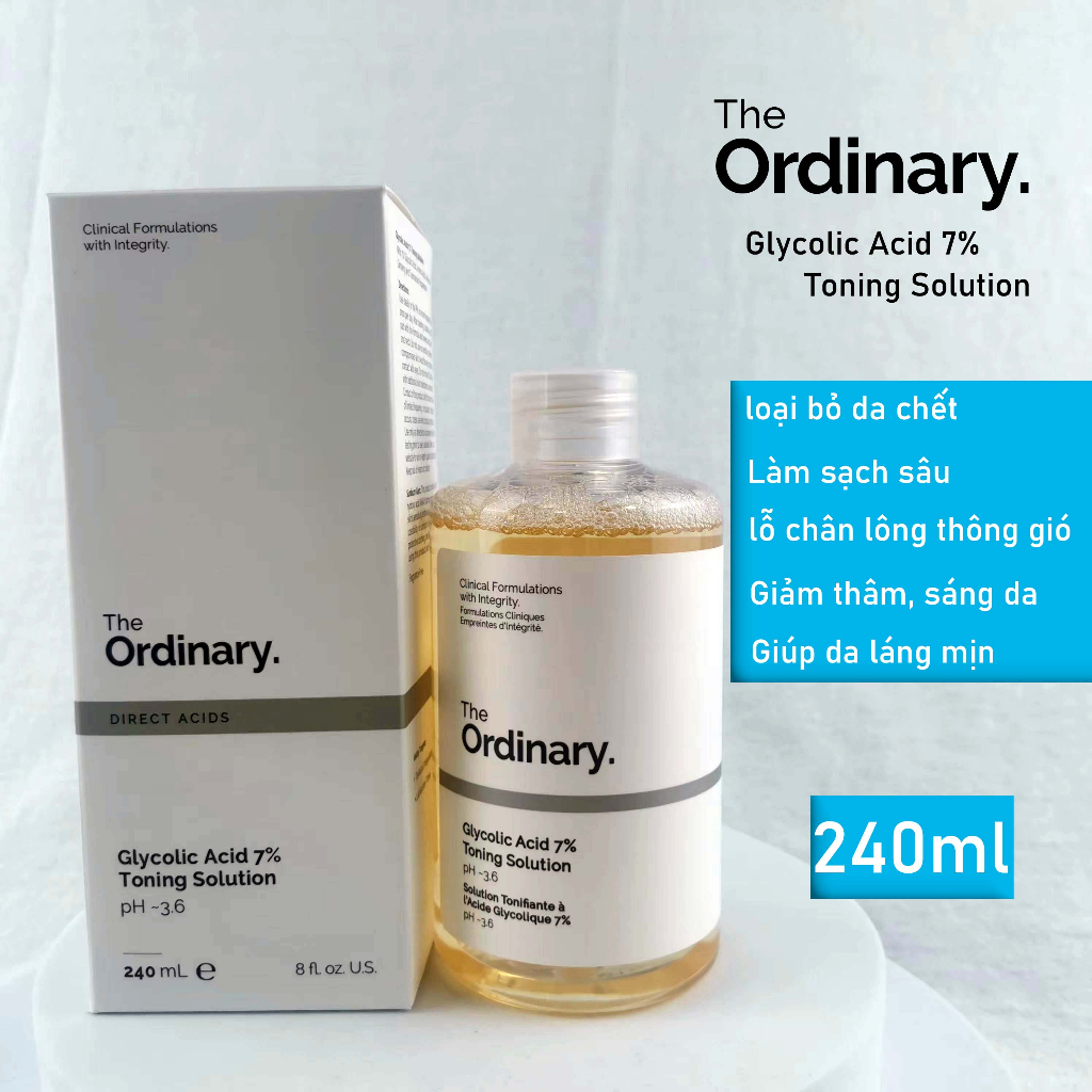 Toner The Ordinary Toner Tẩy Da Chết Glycolic Acid 7 240ml Toning