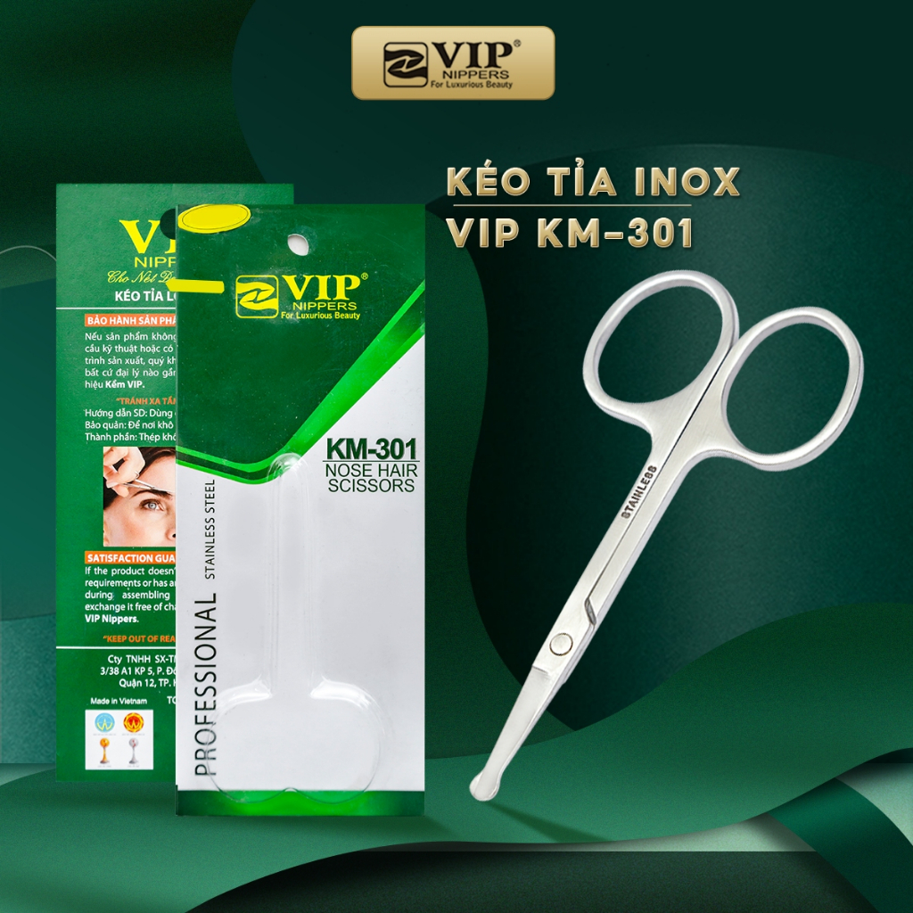 Kéo Tỉa Lông Mũi Đầu Tròn Inox Không Rỉ,  An Toàn Và Tiện Lợi