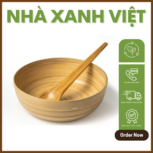 Bát tre vành rộng 💥 HÀNG LOẠI 1 💥 Bát đựng salad,món trộn,hoa quả,đồ ...