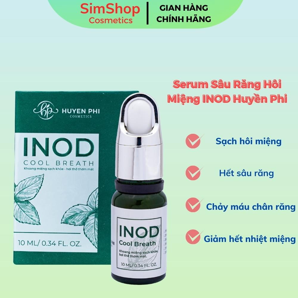 🆗.(Đã bán 1k) Serum Tinh dầu khử mùi hôi miệng Inod Cool Breath Huyền Phi 10ml ngừa sâu răng, giảm ê buốt, nhiệt miệng Simshop102