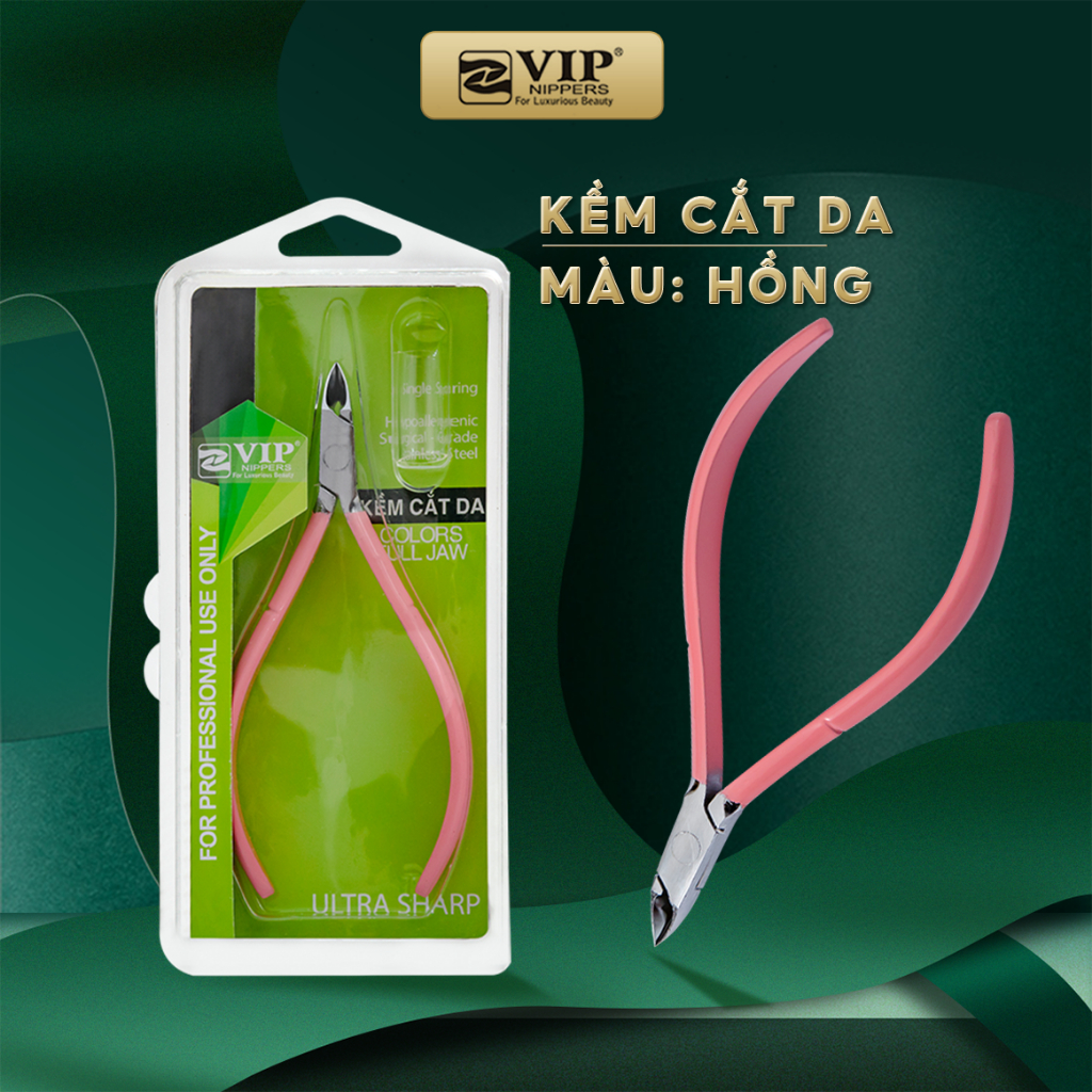 Kềm Cắt Da Colors Thép Chuyên Dụng VIP (Mang Vuông, Mang Bán Nguyệt)
