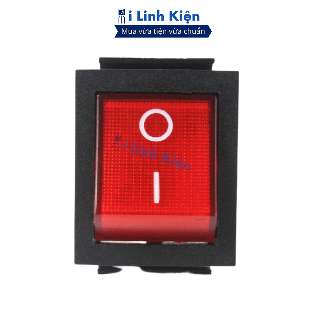 Công tắc bập bênh 4 chân KCD4-102 250V 16A 31x25mm có đèn đảm bảo chất lượng ilinhkien.