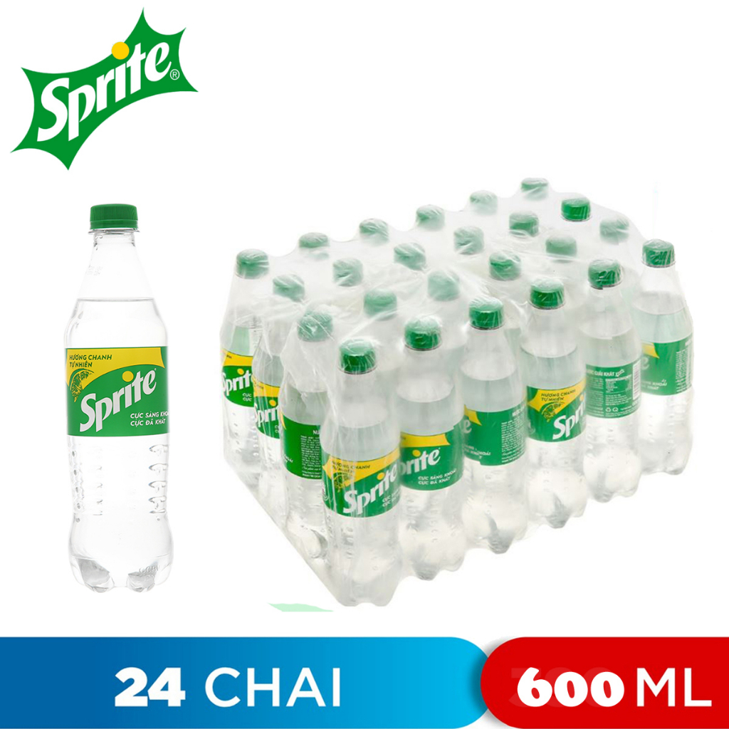 ( hỏa tốc ) nước giải khát có ga sprite lốc 6/ thùng 24 chai ( 600ml ...