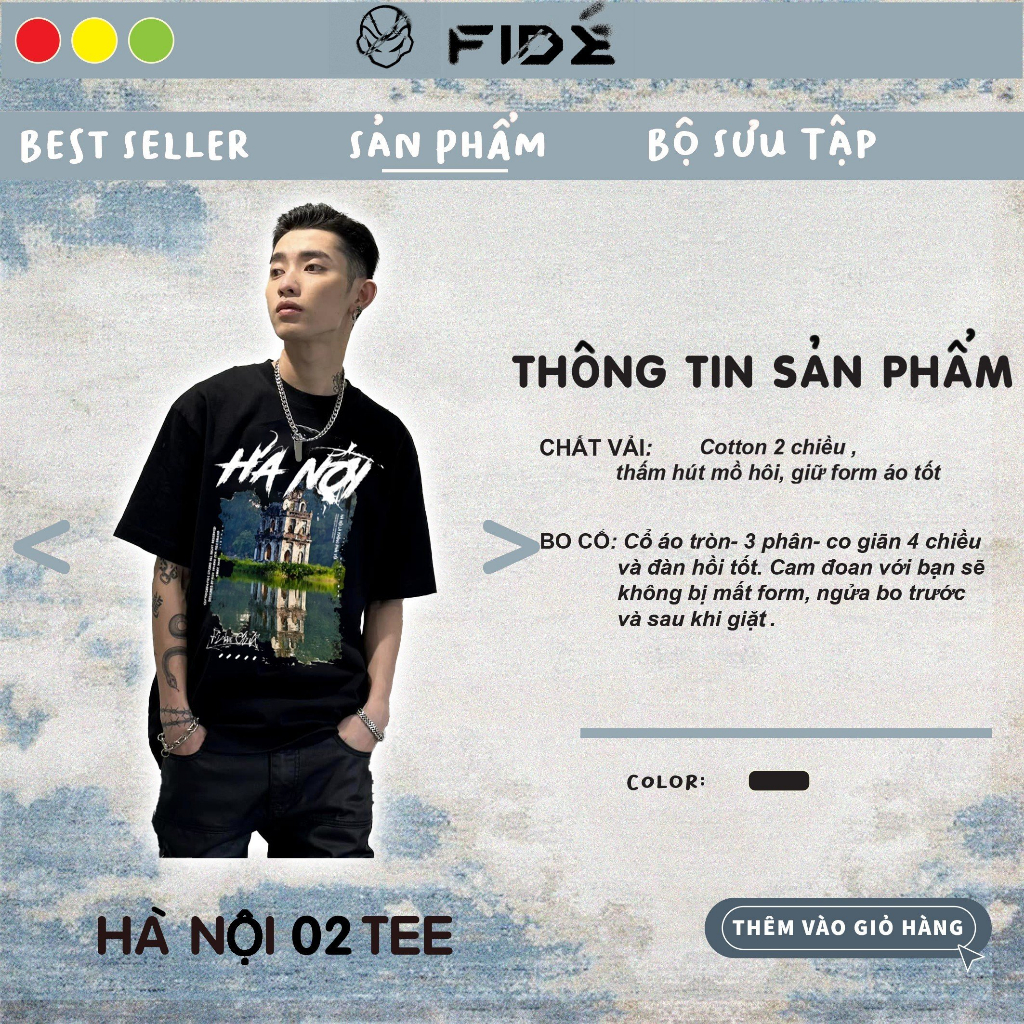 Ảnh Áo thun địa danh phông unisex nam nữ form rộng ulzzang HÀ NỘI 02 2