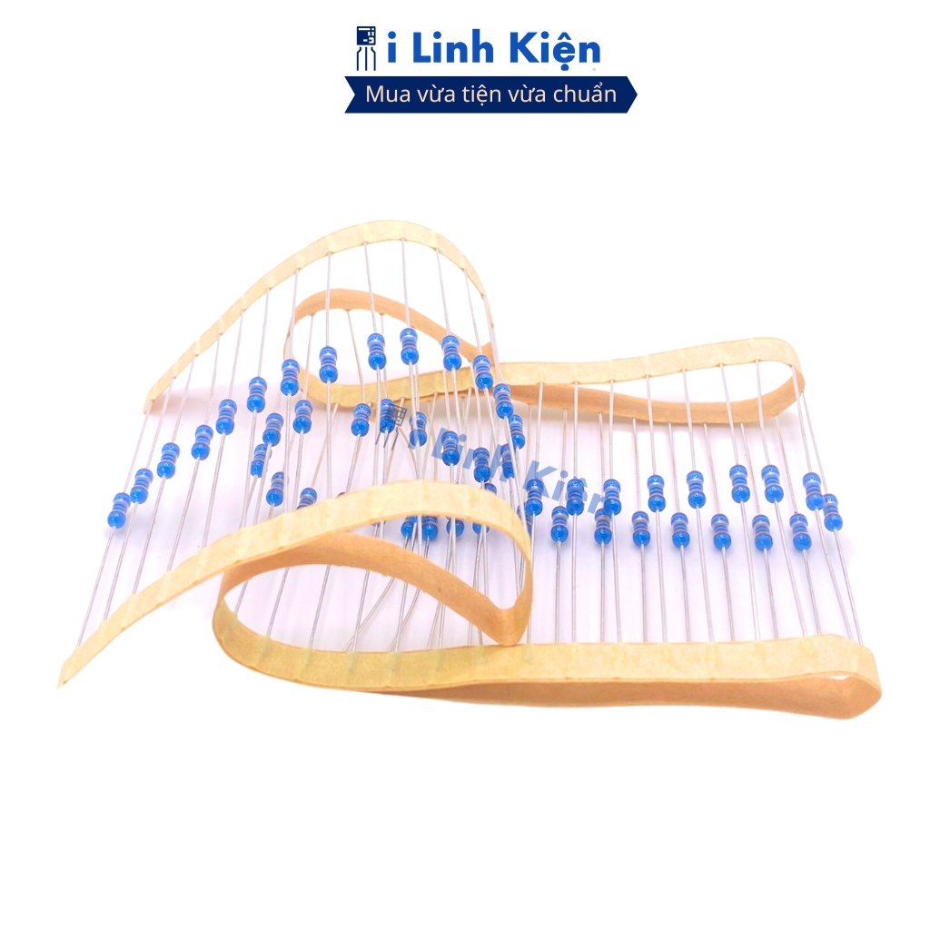 Điện trở vạch 1/4W 0R-240R 1% chân đồng combo 100 con ilinhkien