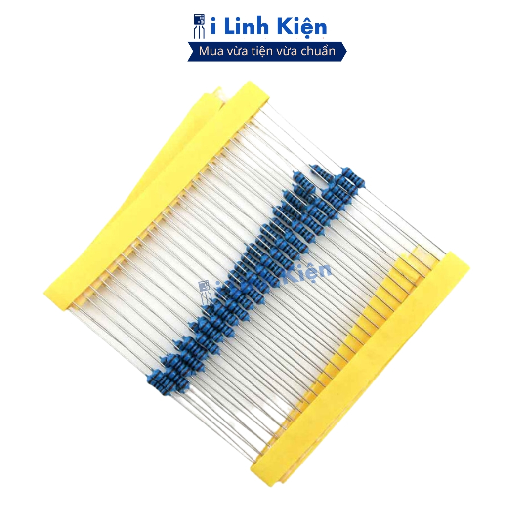 Điện trở vạch 1/4W 270R-33K 1% chân đồng combo 100 con ilinhkien
