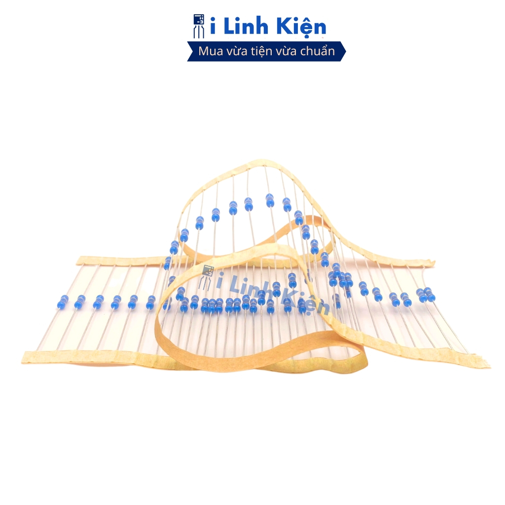 Điện trở vạch 1/4W 270R-33K 1% chân đồng combo 100 con ilinhkien