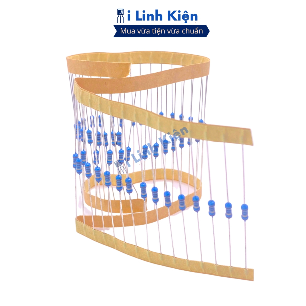 Điện trở vạch 1/4W 270R-33K 1% chân đồng combo 100 con ilinhkien