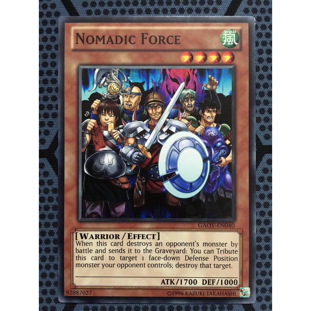 Bài yugioh - Nomadic Force - GAOV-EN040 - Common Unlimited | Shopee ...