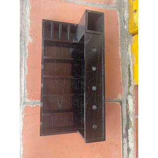 Khay đựng tông đơ 2 màu vàng, đen gỗ thông đặc kt 50x25cm