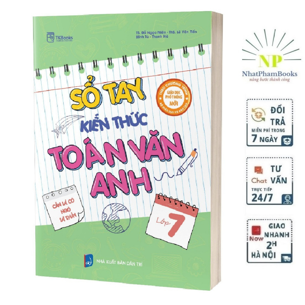 Ảnh Sách - Sổ tay kiến thức Toán – Văn – Anh Lớp 7 Theo Chương Trình Bộ Giá Dục 1
