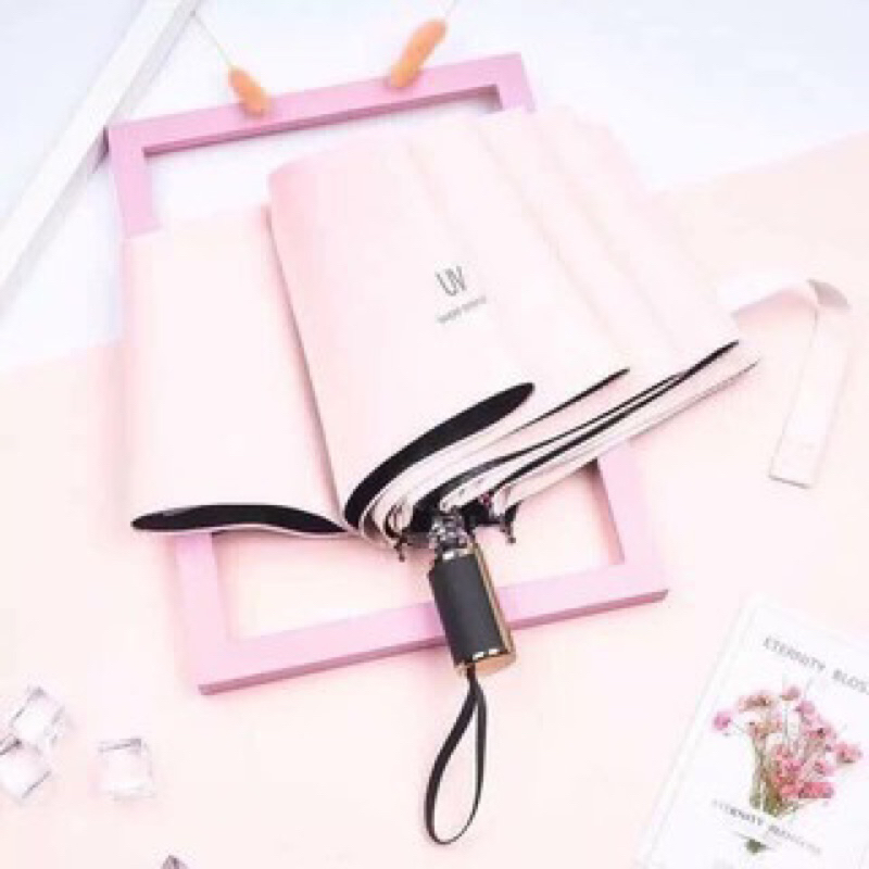 Ô uv gấp gọn phủ lớp chống tia UV, dù che nắng, che mưa ngoài trời cầm tay cao cấp ( Được chọn màu)
