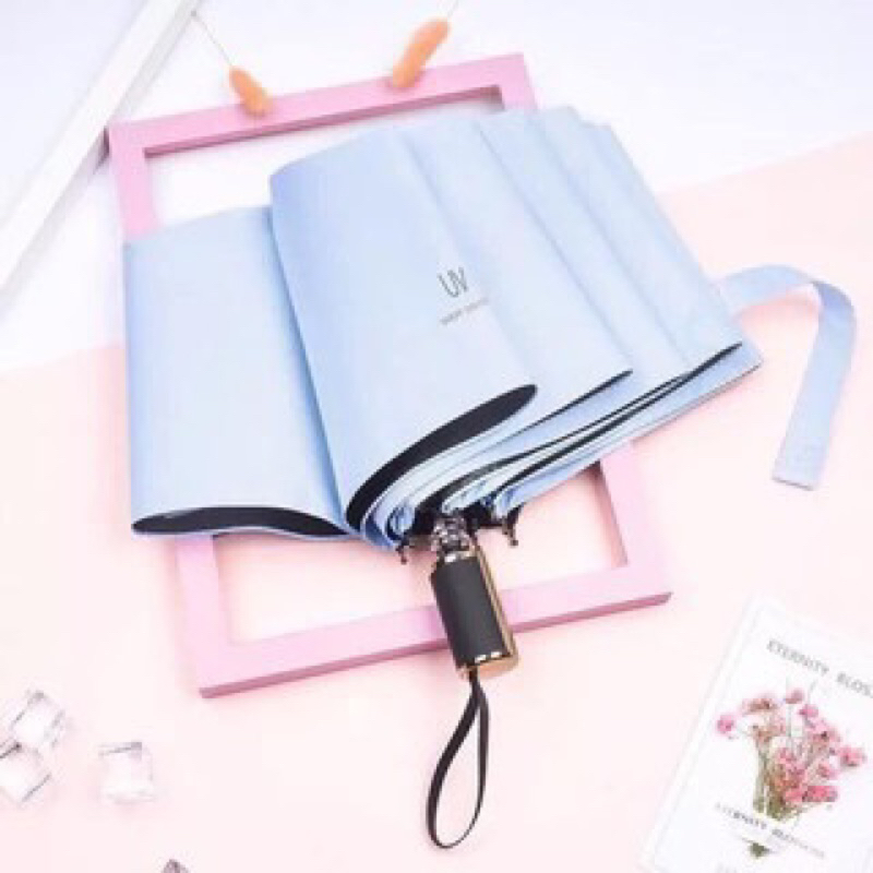 Ô uv gấp gọn phủ lớp chống tia UV, dù che nắng, che mưa ngoài trời cầm tay cao cấp ( Được chọn màu)