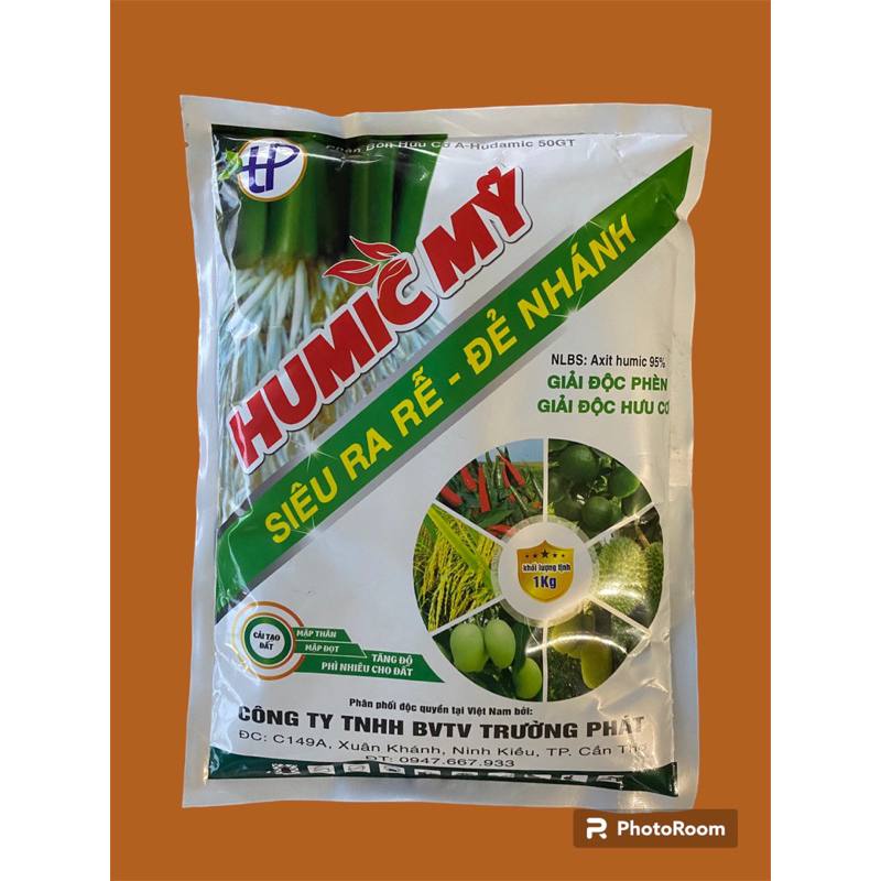 Humic MỸ (Ra Rễ, Đẻ Nhánh, Mập Đọt, Mập Thân) Túi 1kg | Shopee Việt Nam