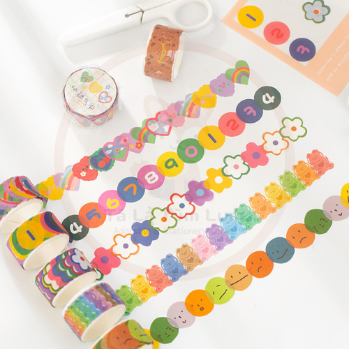 Set 100 miếng sticker trang trí DYI hoạ tiết đáng yêu nhiều loại ...