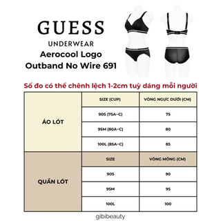 Đồ lót GUESS Aerocool Logo Outband No Wire 691