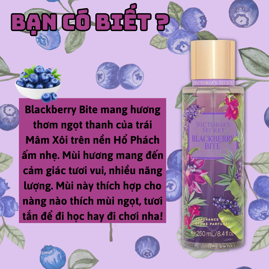 Body Mist Chiết Victoria Secret 10ml, Body Mist Victoria Secret Chiết