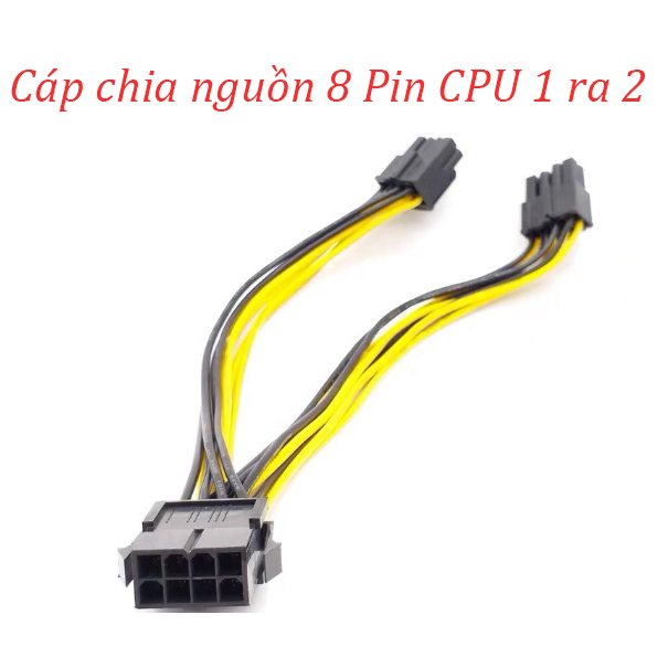 Dây cáp chia nguồn 8 Pin CPU 1 ra 2 dài 20cm - Dây chuẩn | Shopee Việt Nam