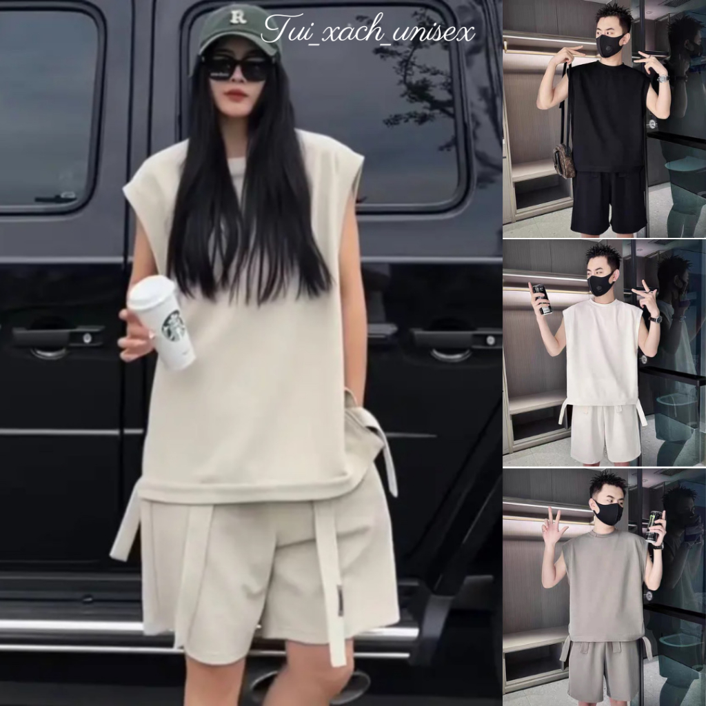 Bộ Thể Thao thun lạnh Cổ Tròn Trơn Basic, Phong Cách BONROU Bóng Rổ Hè Cotton Thoáng Khí Thấm Hút Mồ Hôi Tốt - SSL