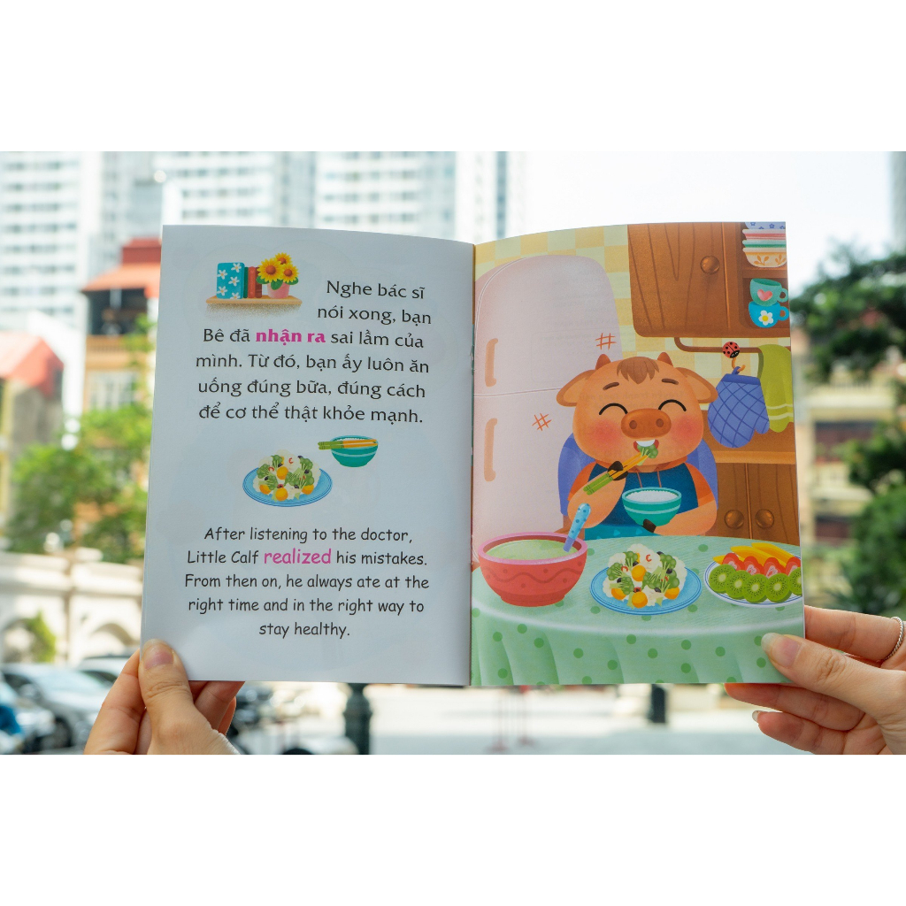 Ảnh Truyện tranh song ngữ Việt - Anh cho bé - Giáo dục tính cách cho trẻ 3 - 9 tuổi - Đinh Tị Books 1