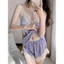 SX939 – Set bộ đồ ngủ 2 dây mặc nhà nữ chất lụa satin phối ren phong cách gợi cảm KELLY WANG
