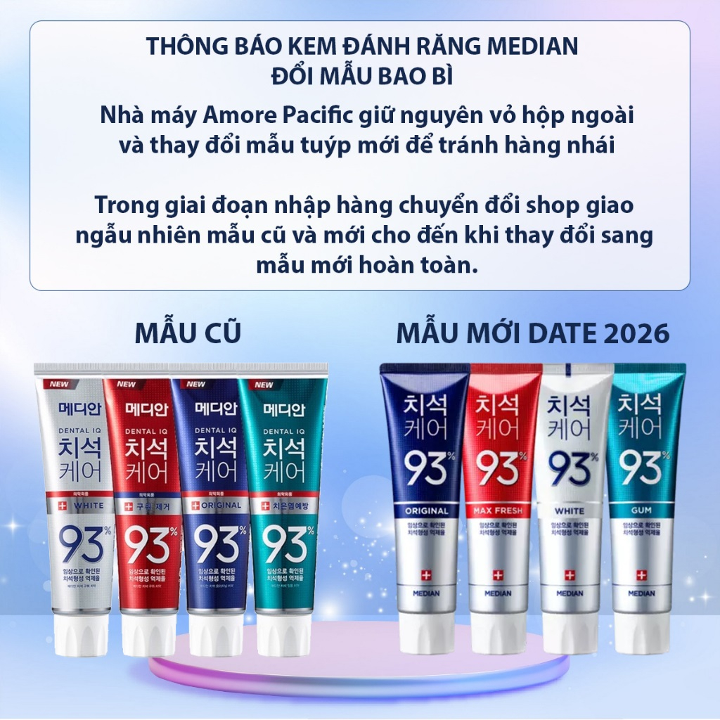 Ảnh Kem đánh răng Median 93% 120g 1