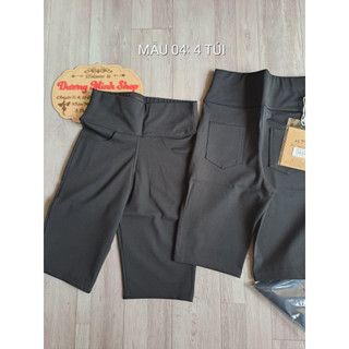 Quần legging ngố trên gối & legging lửng qua gối – Cạp cao 10cm tôn dáng, ôm gọn, chất mì Hàn cao cấp, co giãn tốt