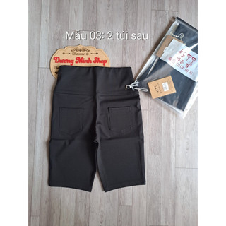 Quần legging ngố trên gối & legging lửng qua gối – Cạp cao 10cm tôn dáng, ôm gọn, chất mì Hàn cao cấp, co giãn tốt
