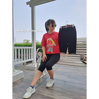 Quần legging ngố trên gối & legging lửng qua gối – Cạp cao 10cm tôn dáng, ôm gọn, chất mì Hàn cao cấp, co giãn tốt